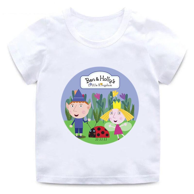Ben And Holly Kingdom Cartoon Funny Cute Men Women Tee Adults Children Boy Gril Top O Neck Kids Parent Child Cotton Tshirt