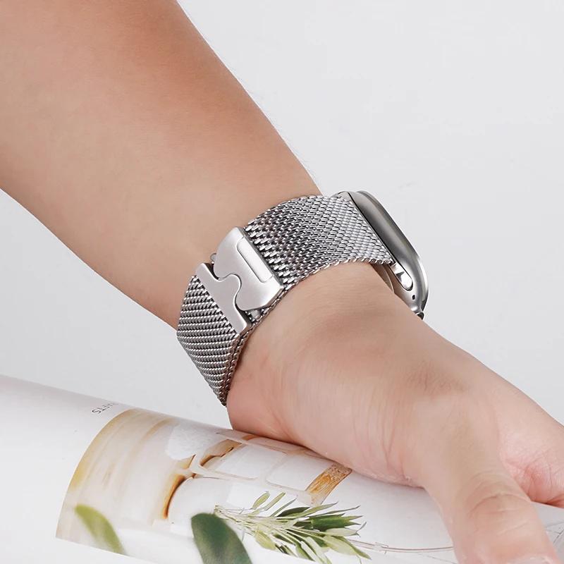 Milanese Loop Metal Strap for Apple Watch Band 49 46  45 44 42mm Stainless Steel Bracelet for IWatch Series Ultra 10 9 8 7 6 5 4