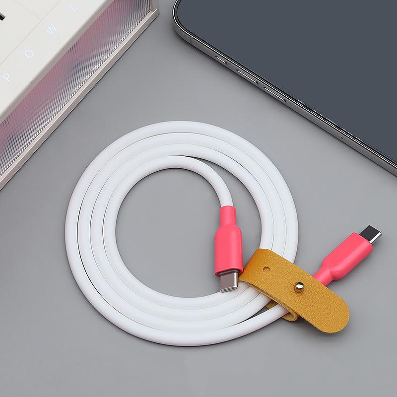 Cavo di Ricarica Rapida Usb C-C in Silicone Liquido da 240W per 17 16 15 Pro Max S26