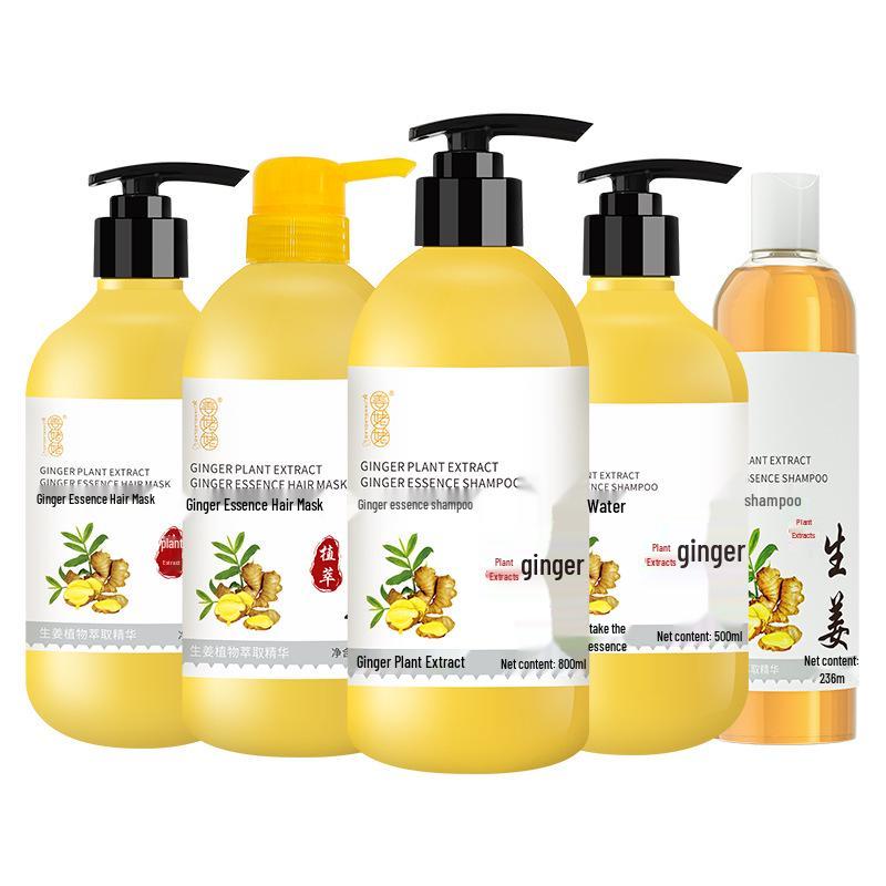 Plant-Based Ginger Shampoo: Anti-Dandruff, Anti-Itch, Oil Control, Long-Lasting Fragrance