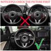 Fit For Mazda 3 M3 Axela 2014 2015 2016 Chrome Interior Steering Wheel Panel Cover Trim Inner Garnish Molding Badge Frame Insert