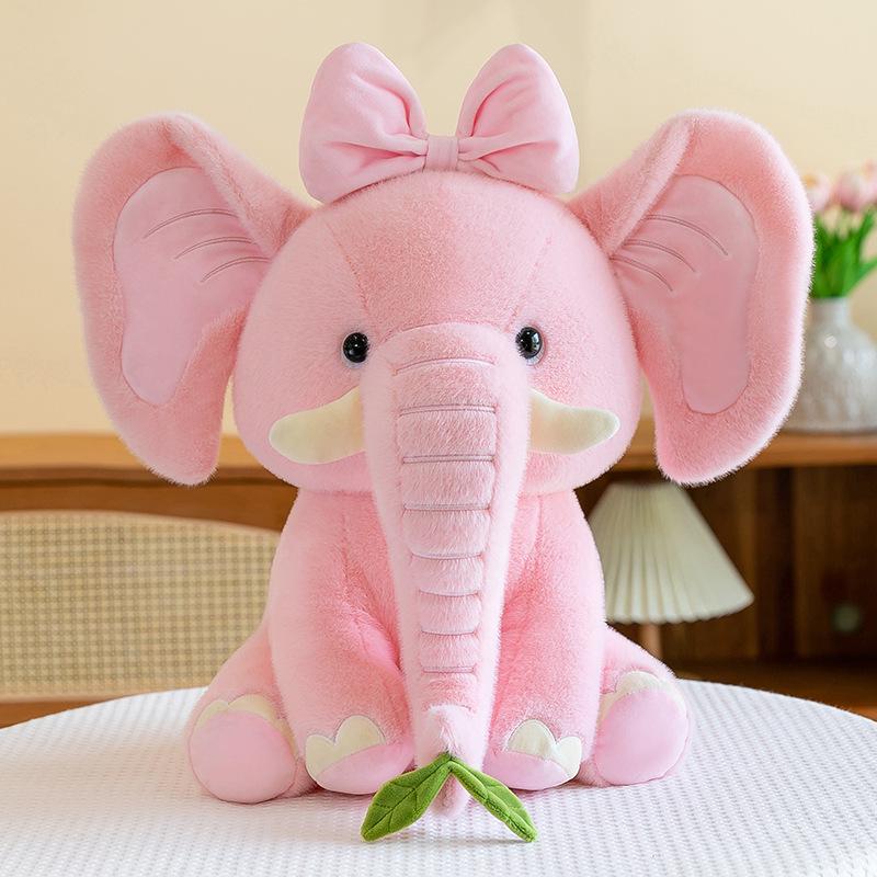 

Adorable Elephant Plush Hug Pillow - Soothing Sleep Companion for Babies and Kids 25cm 0.32kg рожевий