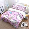 Pink Unicorn Rainbow Bed Set Bedding Duvet Cover Set Duvet Cover Pillowcases (1 * Duvet Cover 2 * Pillowcases, without duvet insert)