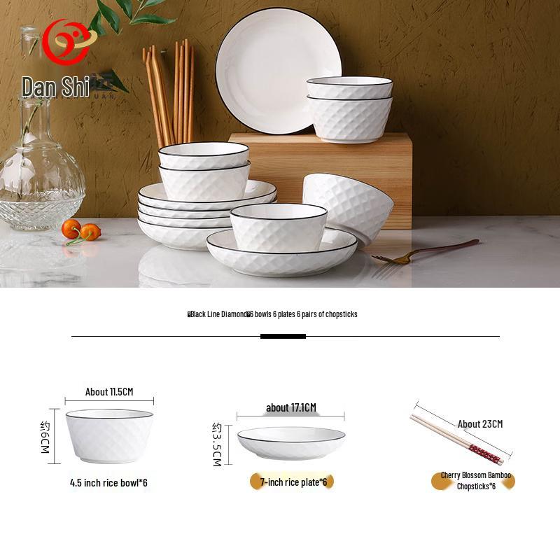 New Diamond Nordic Ceramic Dinnerware Set