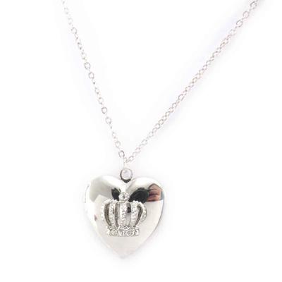 [J8464] - Silver 'Love' Designer Necklace (cassolette)