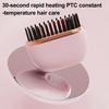 Mini Haarglättungsbürste Tragbar Reise Leicht Wiederaufladbar Schnell Aufheizend Heißkamm 3 Temperaturstufen Einstellbar Elektrisches Haarstyling