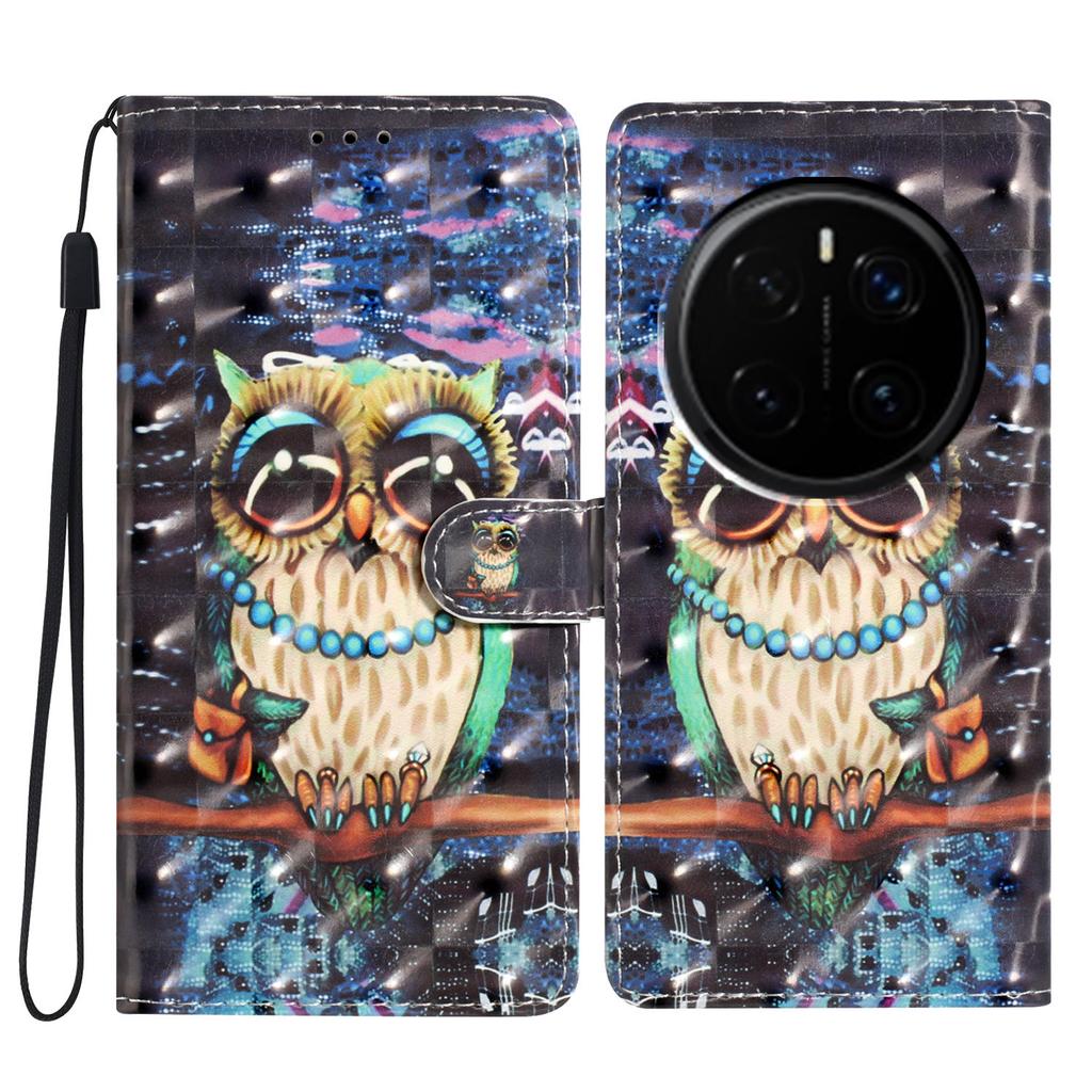 3D Pattern PU Leather Phone Wallet Case for Huawei P20 lite,P30 lite,Huawei Y6 (2018),Y7a,Honor 10 Lite,Honor 9 Lite,Honor X8a,Honor X6a...