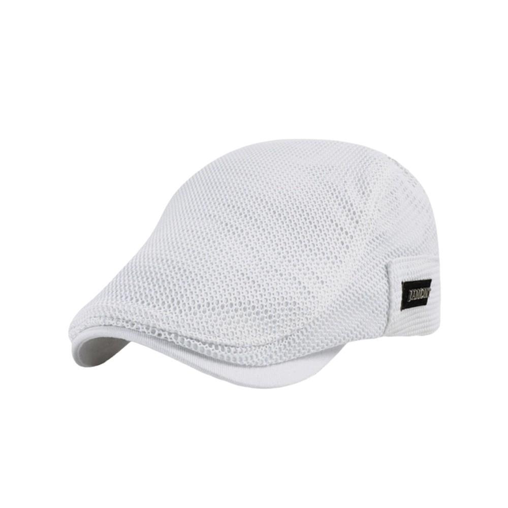 New Mesh Newsboy Caps Sun Protection Breathability British Painters Hats Solid Color Thin Berets Hat Men