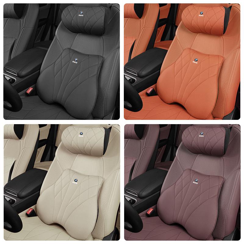 Bilsätesöverdrag Kudde Nackstöd Ländryggsstöd För BMW G30 G32 G01 G02 G05 G06 G07 G26 G23 G22 F40 F20 G08 G16 G15
