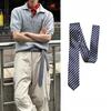 Long Skinny Necktie Scarf Decorative Accessory Striped Neck Tie Striped Waist Belt  Women Men