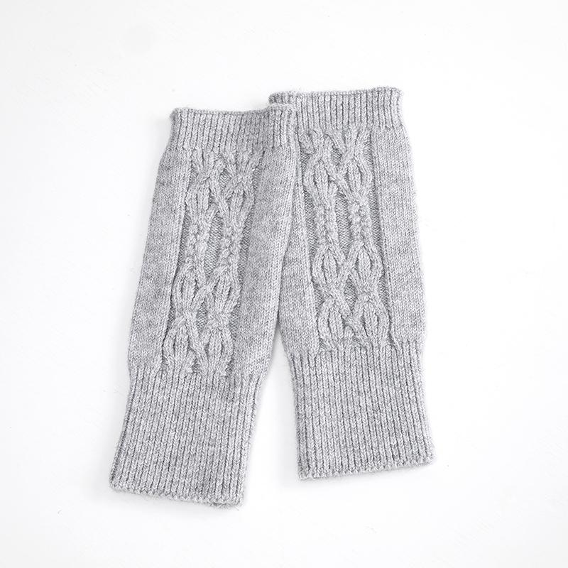 Women's Cable Knitted Soft Fingerless Gloves Warm Autumn Winter Gloves Fashion Knitted Half Finger Gloves Casual Outdoor Gloves