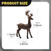 2 Stück Rentierstatuen Hirschliebhaber Skulptur Kreative Sammlung Ornament Kunstfigur für Wohnzimmer