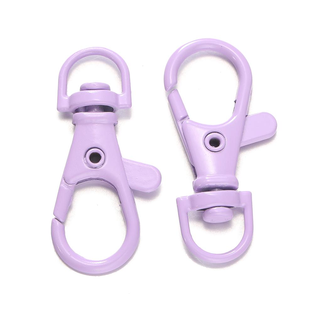 5/10Pcs Colorful Swivel Lobster Clasp Hooks Keychain Split Key Ring Connector for Bag Key Chain DIY Jewelry Making Supplies
