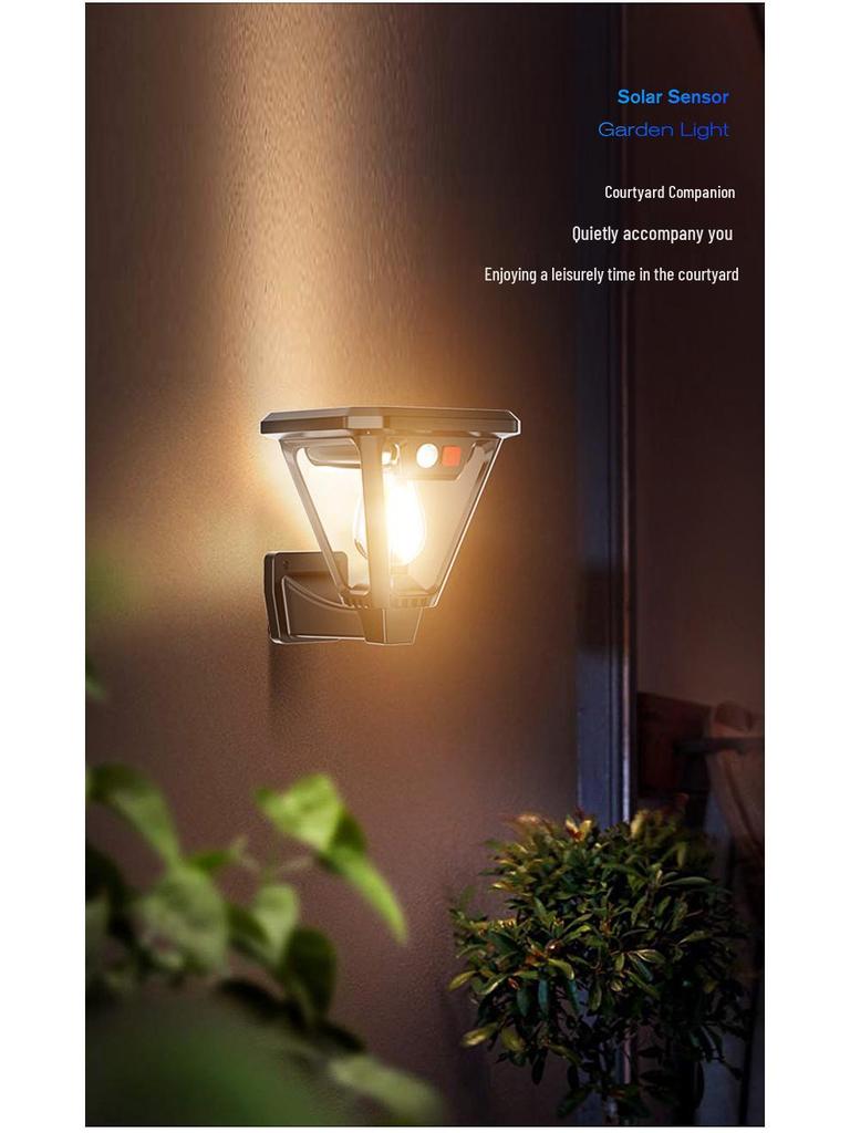 2025 Solar Wall and Ground Light: Multifunctional, Waterproof, Portable, with Human Motion Sensor for Garden