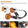4 Stück Motorradblinker Gelbe Lichter LED-Anzeiger Kompatibel Harley Yamaha Suzuki - JA