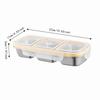 Wet Dry 304 Stainless Steel Lunch Box Portable Food Storage Meal Prep Container  Travel Meal