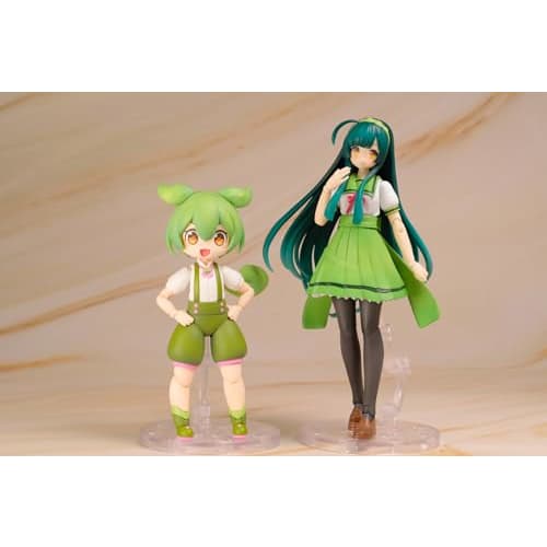 PLUM Office A (PLUM) Plafia Tohoku Zunko Mini Figure Set, Approximately 130mm Tall, 1/12 Scale, Pre-Colored Plastic Model Kit, PP229