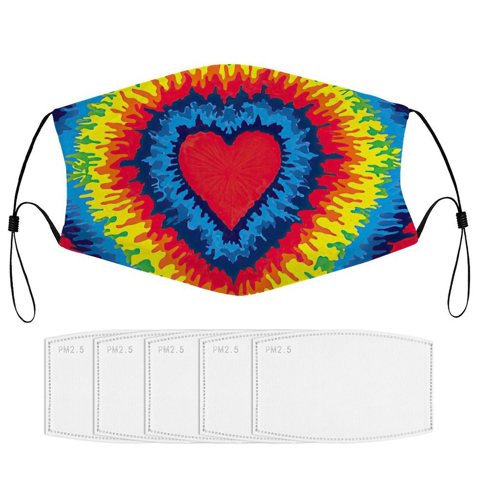 

1Pack Anti-Dust Nylon Face Mask With Soft Stretch Fit And Replaceable 5/10/15 Filters Providing Comfortable Protective Daily Coverage 5-Filters