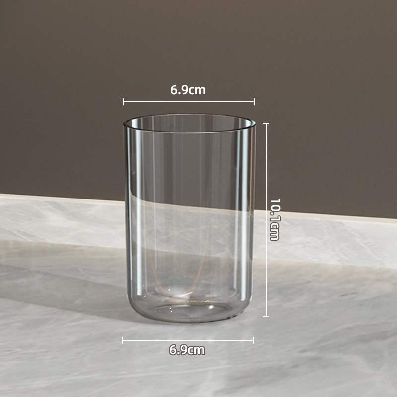 Luxury Transparent Parent-Child Toothbrush & Mouthwash Cup Set with Storage Box