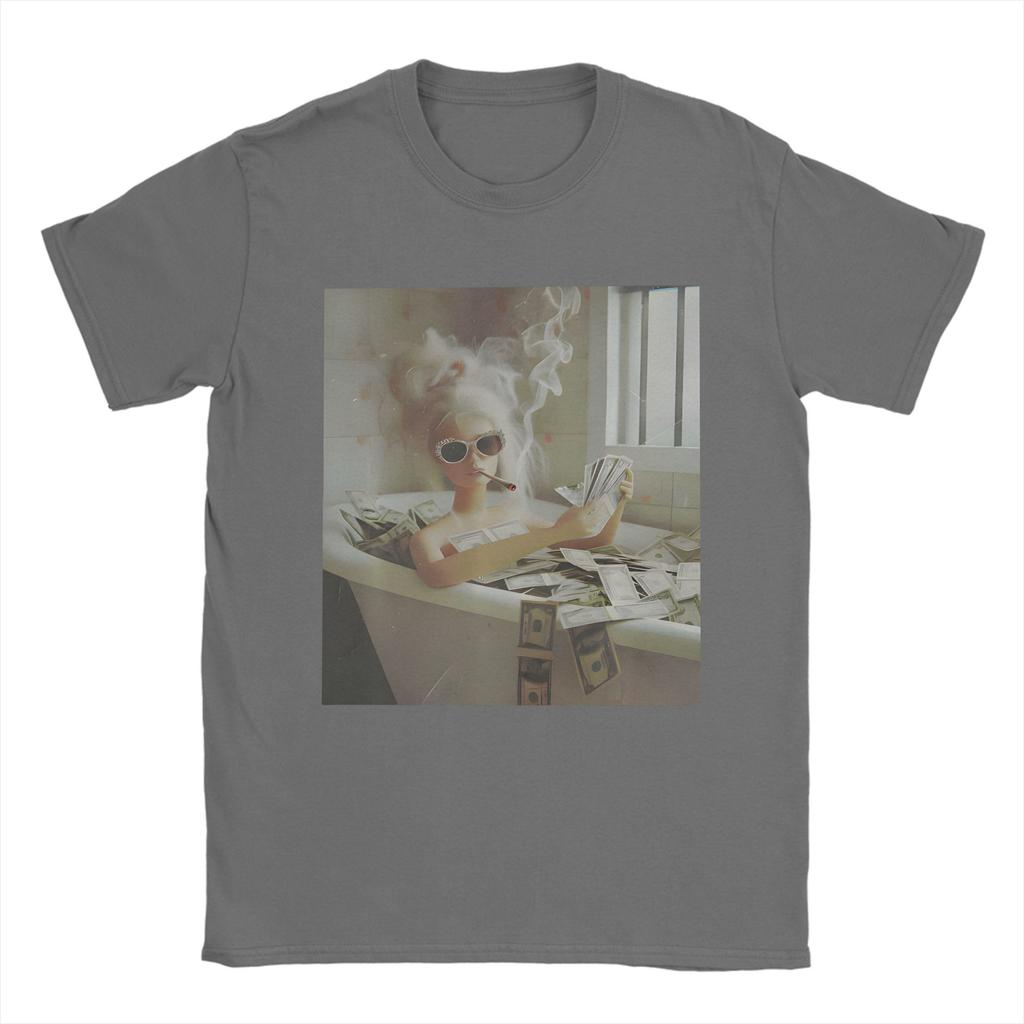 Harajuku TShirt Beach Distressed Doll Face Meme TShirts 100 Cotton Tshirt for Unisex Awesome Cheap Print Short Sleeve Tees