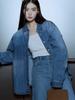 Bb' BENETTON Washed Denim Shirt (Indigo)