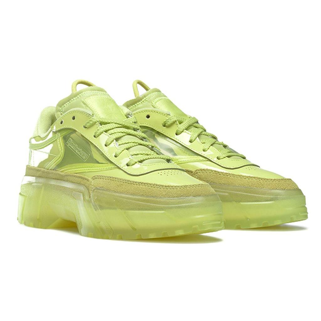 Reebok Women's Cardi B Club C High Vis Green Casual Shoes H01010