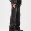 American Micro-washed Old Jeans Men's Loose Straight Spring and Autumn Trend Black Casual Wide-leg Pants