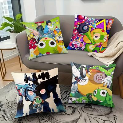 Manga Frog Keroro Gunso Pillow Bedroom Sofa Leisure Comfort Cushion Car Living Room Home Decoration 40X40