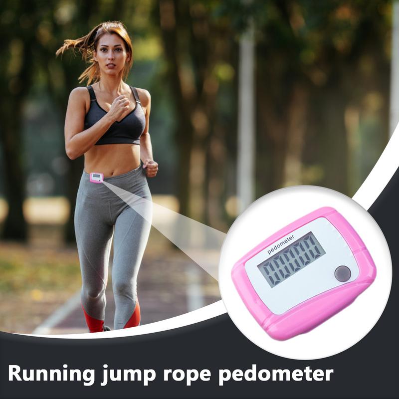 Gesunde Sport-Schrittzähler LCD-Schrittzähler Schritt-Kalorienzähler Gehentfernung Sport-Schrittzähler Tasche Digitaler Clip Zufällige Farbe