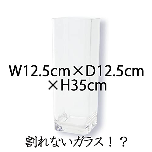 FOYER Unbreakable Vase, Polycarbonate, Stylish, Large, 35cm Tall, 12.5cm Wide, Product Number 2300002