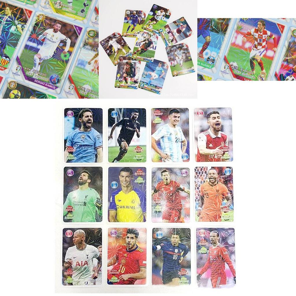 Ultimate Football Star Cards European Cup Messi Neymar Ronaldo Collectible Card Deck