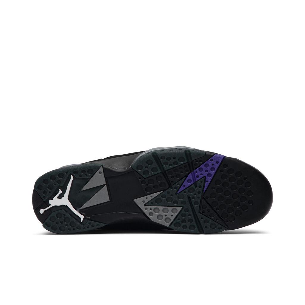 Air Jordan 7 Retro 'Ray Allen' PE (Dla obu płci) Czarne / Intensywnie Fioletowo-Ciemnoszare Stalowe Buty do Koszykówki Vintage 304775 053
