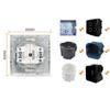 1Pcs Dual USB Fast Charge Panel Wall Switch EU French Socket Module  for EU Standard Wall Mount DIY