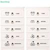 1/5 Sheets Baby Clothes Stickers Home Decor Wardrobe Sticker Decal Bedroom Mural Cabinet Classification Cartoon Stickers