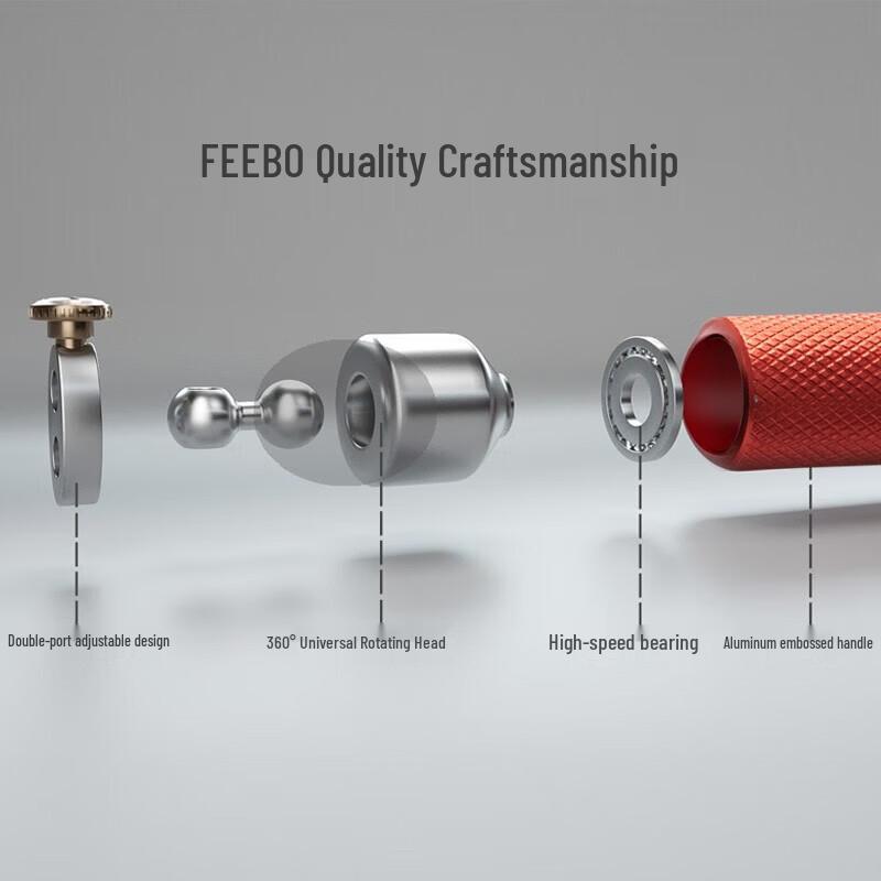 FEEBO Anti-Tangle Stahlseil Speed Seilspringen