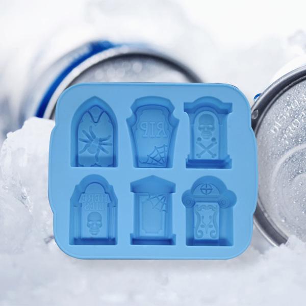 3D Silicone Ice Molds Tombstone for Whiskey and Cocktails Desert Bread Cup Cake for Chocolate Candy Jello Shot Soap Cake Baking ifundom Halloween Tombstone Silicone Mold