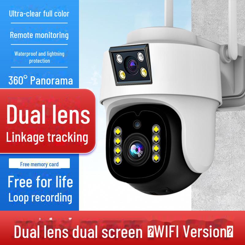 4G Wireless Outdoor Solar 360° Surveillance Camera with Mobile Remote & HD Night Vision