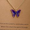 Women Necklace Butterfly Shape Good Workmanship Creative Alloy Women Pendant for Gift