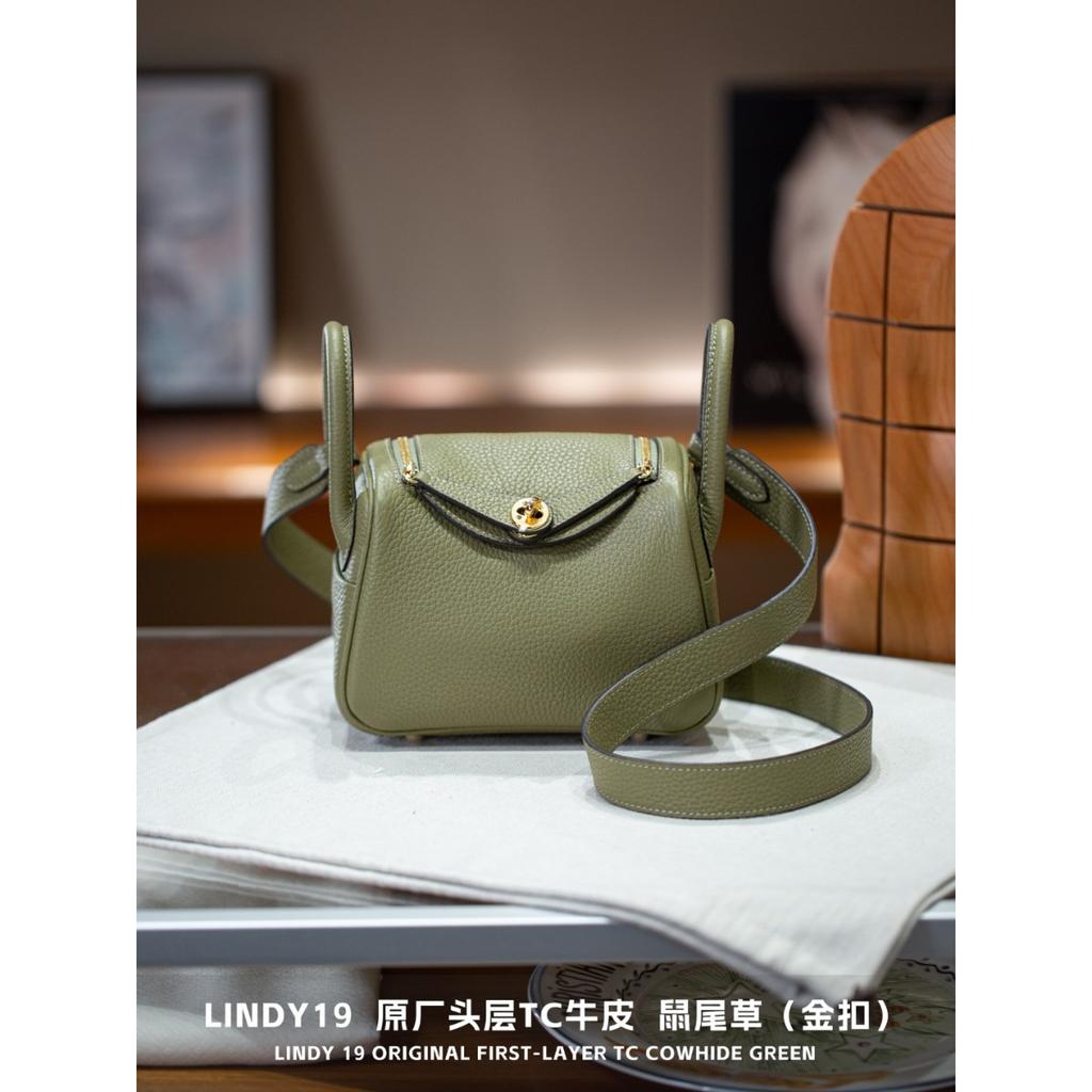 Kazilan Lindi 19cmTC Leder Arzttasche Hardware Handheld Umhängetasche Schultertasche Damen Tasche Trend