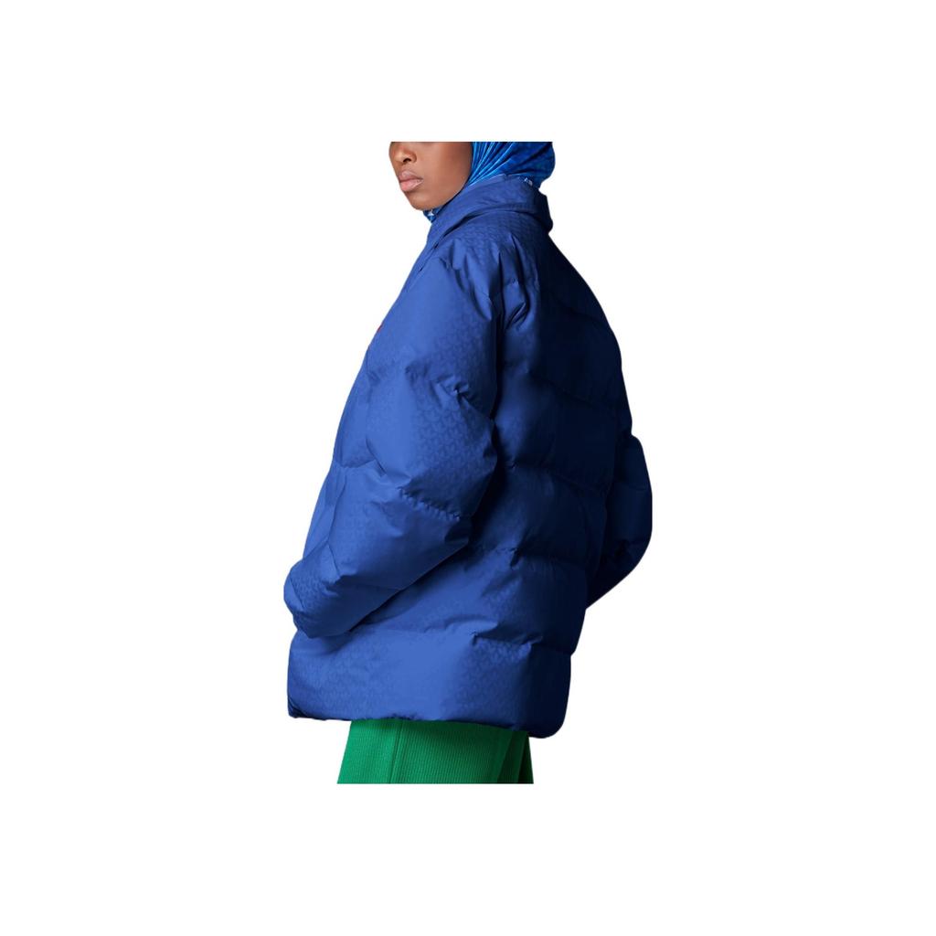 Adidas Originals Monogram Puffer Jacket Women Outerwear Blue IB2023