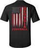 Georgia Football Amerikanische Flagge T-Shirt