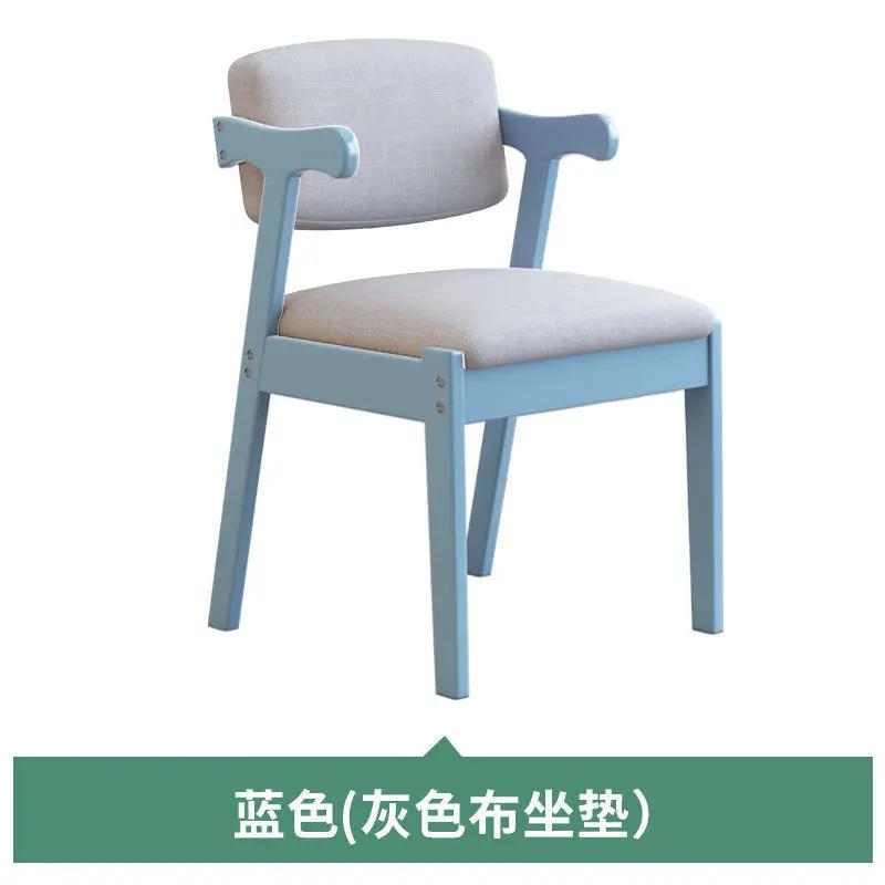 Nordic Solid Wood Dining Chair – Oak Backrest Design, Comfortable Sedentary Seat for Office, Bedroom Study & Leisure