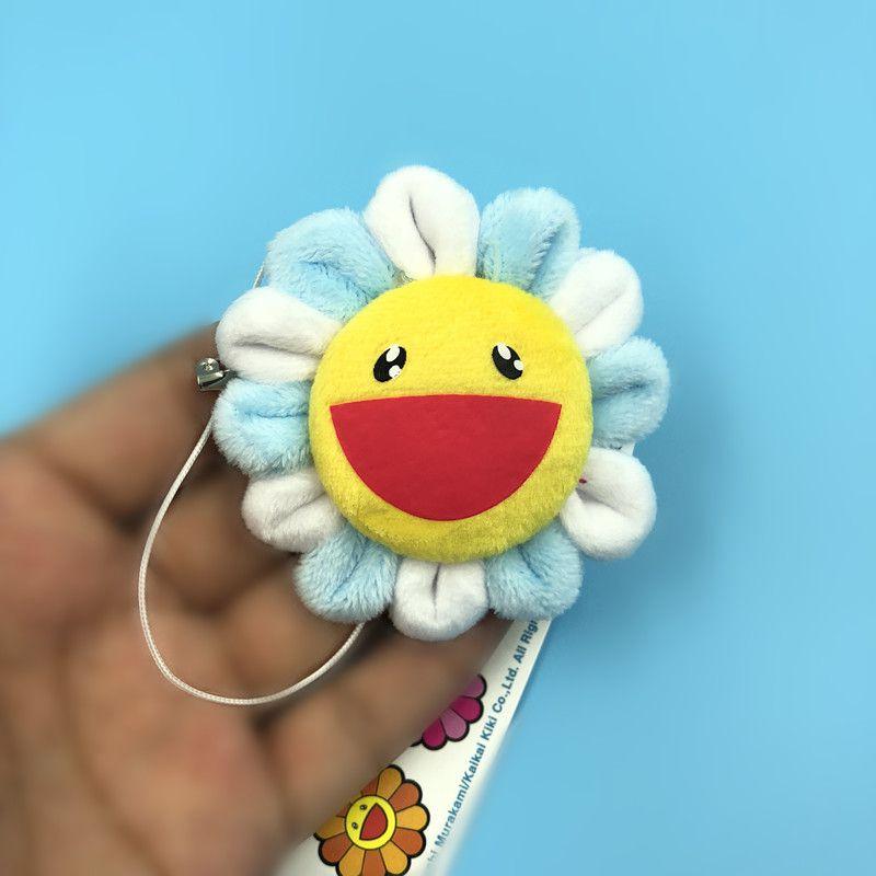 Murakami Takashi Flower Kiki Kaikai Brooch Rainbow Pin Badge Strap Plush Pendant