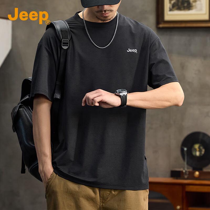 JEEP Men's 7A Antibacterial Ice Silk T-Shirt