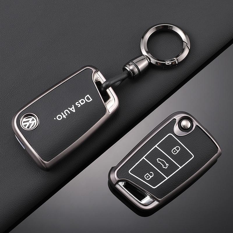 TPU Leather Car Remote Key Case Fob Cover Holder Shell For Volkswagen VW Polo Golf 7 MK7 Tiguan Passat Jetta E-golf AccessoriesBR2