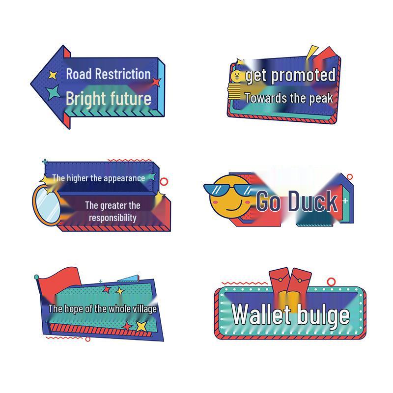 Company Meeting & Event Props: Employee Birthday & Team Building Handheld Signs
