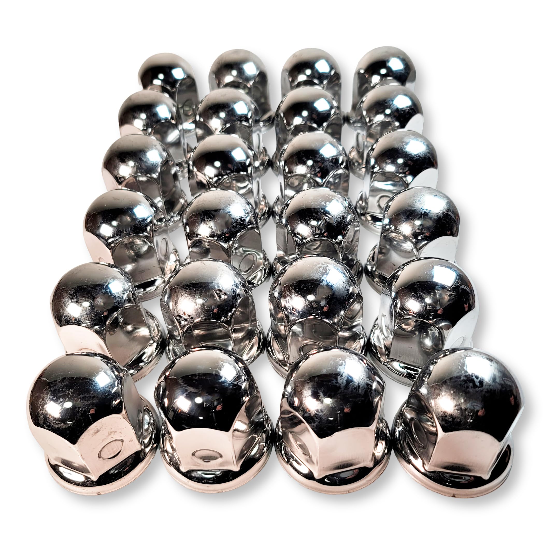 Lezalic Stainless Steel Nut JIS 55mm Mirror for for Large Dump Decorative Custom Universal Fit of 24 Caps, 41mm, Height, Finish, 6/8 Holes, Trucks,