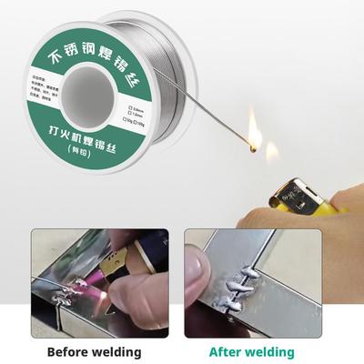 High Purity Stainless Steel Rosin Core Solder Wire Universal Welding Copper Nickel for Lighter/Soldering Iron
