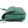 HERMES vintage logo Pochette bag mini bag Shoulder Bag Leather Green