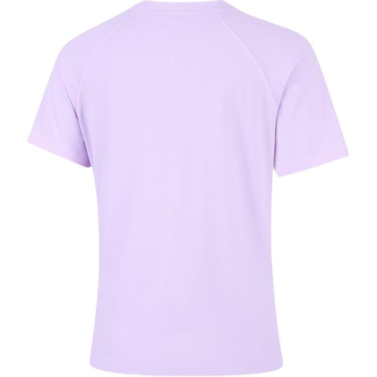 Li Ning Group Purchase Series Solid Color Breathable Versatile Short Sleeve T-Shirt Women T-Shirts Cool-Purple ATSV436-2